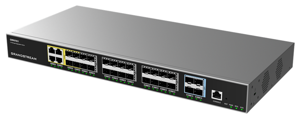 Grandstream GWN7831 28Ports Layer 3 Aggregation Managed Switch image 1