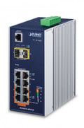 Planet IGS-4215-4P4T2S IP30 Industrial L2/L4 4-Port 10/100/1000T 802.3at PoE + 4-Port 10/100/1000T + 2-Port 100/1000X SFP Managed Switch (-40~75 degrees C), dua
