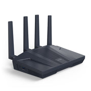 GL.iNet Flint 2 router front view with four antennas