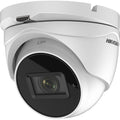 Hikvision DS-2CE79H8T-AIT3ZF Pro Series 5MP Outdoor IR Ultra-Low Light Turret Camera, 2.7-13.5mm Motorized Varifocal Lens, White, (Replaces DS-2CE79H8T-AIT3ZF(2.7-13.5MM))
