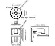 Hikvision DS-1473ZJ-155 Wall mount