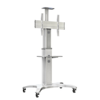 Video Conferencing Equipment Floor Stand for 32&#8243;- 65&#8243; Screen With Camera Tray and Codec Shelf image 1