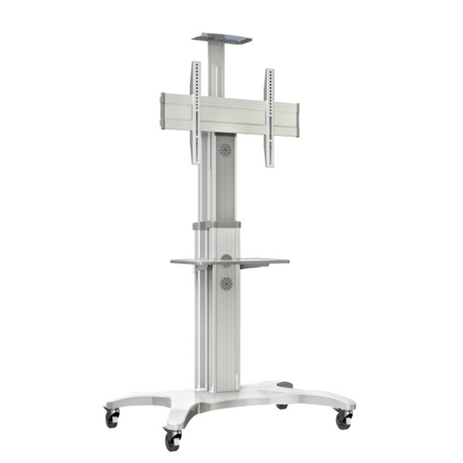 Video Conferencing Equipment Floor Stand for 32&#8243;- 65&#8243; Screen With Camera Tray and Codec Shelf Main Image
