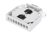 Din Rail Splice Box for 8 LC/DX couplers, Color grey