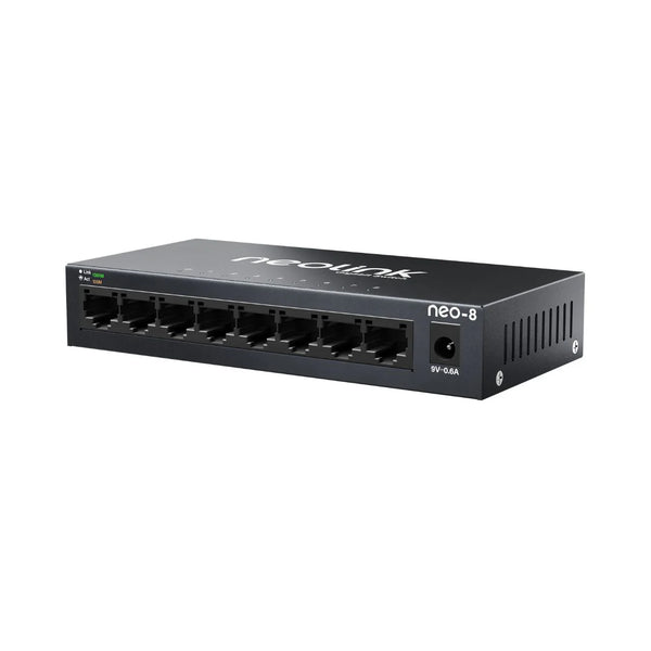 Neolink 8-Port Gigabit Network Switch, Metal, Fanless