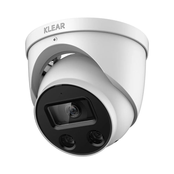 Klear 8MP IP AIO Eyeball, 30m Hybrid (Colour+IR), SMD, 2-Way Audio, Speaker, Siren, Strobe, AcuPick, PRO Series