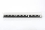CAT 6A Patch Panel, shielded, 1U, 24-port, 8P8C, grey, 483 mm (19")