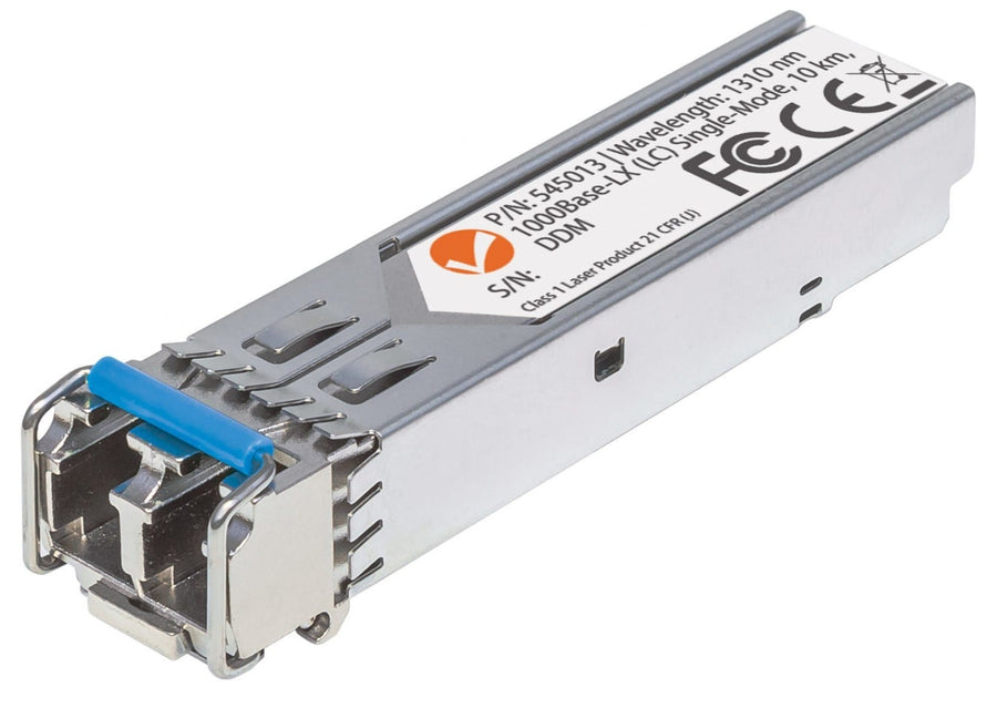 Intellinet Transceiver Module Optical, Gigabit Fiber SFP, 1000Base-Lx (LC) Single-Mode Port, 10km, MSA Compliant, Equivalent to Cisco GLC-LH-SM, Fibre, Three Ye