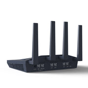 GL.iNet Flint 2 router angled side view
