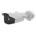 Hikvision DS-2TD2628T-7/QA Bi-spectrum Thermography IP Bullet Camera, 6.9mm Fixed Lens, White