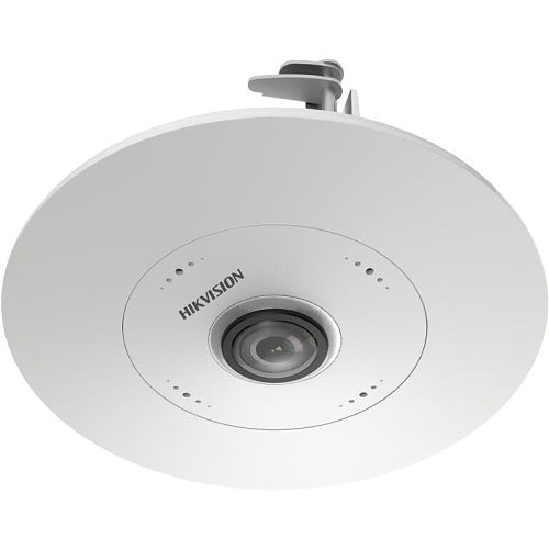 Hikvision DS-2CD6365G1-S/RC(1.16mm) PanoVu Series 6MP Fisheye IP Camera, 1.16mm Fixed Lens, DeepinView, White