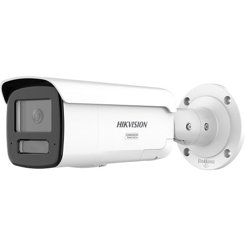 Hikvision DS-2CD2T47G3-LIS2UY/SL(4mm) Pro Series 4MP Smart Hybrid Light with ColorVu Bullet IP Camera, 4mm Fixed Lens, IP67