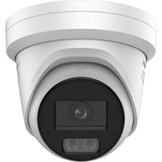 Hikvision DS-2CD23126G3-IS2UY/SL(2.8mm)(eF) Pro Series 12MP Acusense Strobe Light and Audible Warning Fixed Turret IP Camera, 2.8mm Lens, White (2)