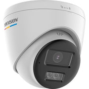 Hikvision DS-2CE72KF0T-LTS(2.8mm)(O-STD) ColorVu Series 3K Two-Way Audio Turret Camera, 2.8mm Fixed Lens, White (3)