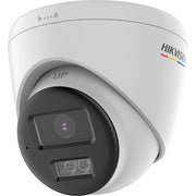 Hikvision DS-2CE72KF0T-LTS(2.8mm)(O-STD) ColorVu Series 3K Two-Way Audio Turret Camera, 2.8mm Fixed Lens, White