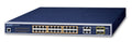 Planet GS-4210-24P4C IPv6/IPv4, 24-Port Managed 802.3at PoE+ Gigabit Ethernet Switch + 4-Port Gigabit Combo TP/SFP (280W PoE Budget, 250m Extend mode, supports