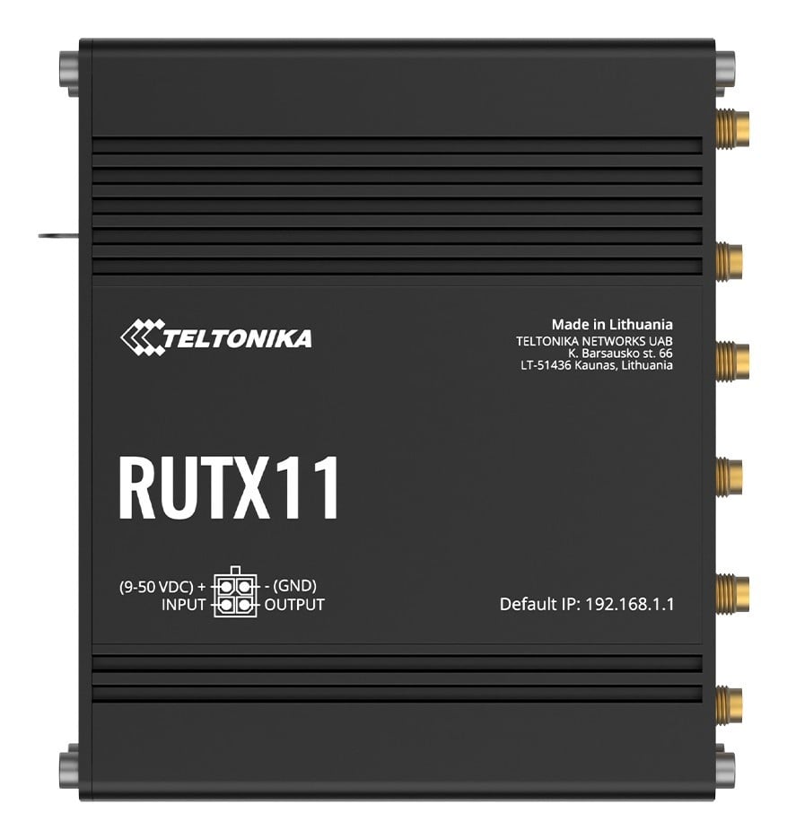 Teltonika RUTX11 LTE Cat6 Dual Band Wifi Industrial Router
