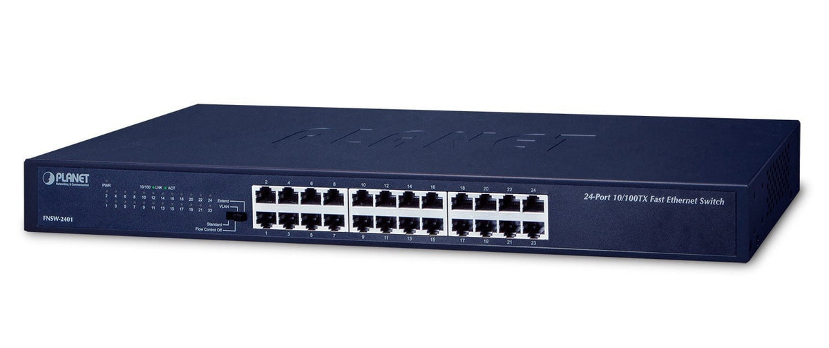 Planet FNSW-2401 24-Port 10/100BASE-TX Fast Ethernet Switch (4 operation modes: Standard/VLAN/Flow Control/Extend )