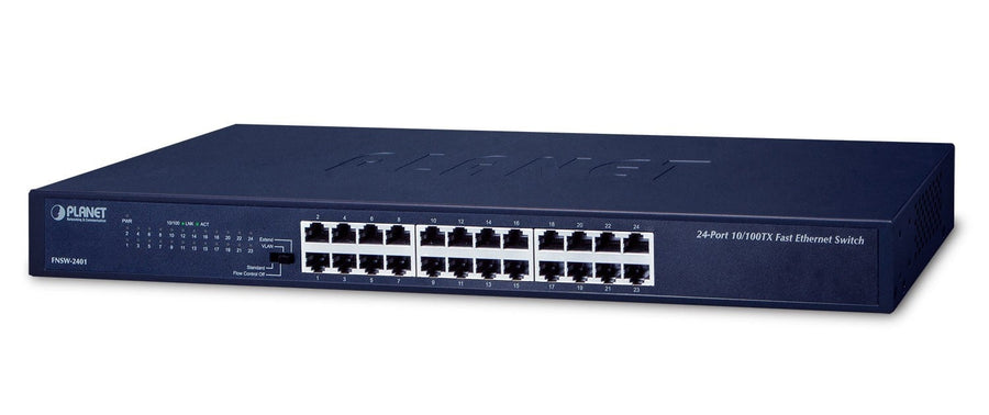 Planet FNSW-2401 24-Port 10/100BASE-TX Fast Ethernet Switch (4 operation modes: Standard/VLAN/Flow Control/Extend )