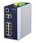 Planet IGS-10020HPT IP30 Industrial L2+/L4 8-Port 1000T 802.3at PoE + 2-Port 1G/2.5G SFP Full Managed Switch (-40 to 75 C, 12V~48V DC power boost, DIDO, ERPS Ri
