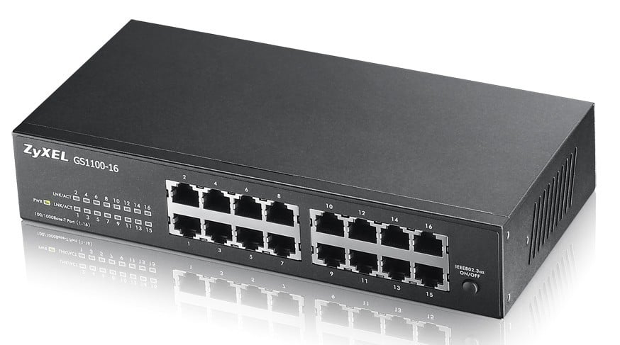 Zyxel GS1100-16 16 port Gigabit Unmanaged Switch v3