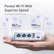 GL.iNet Opal dual-band Wi-Fi speeds