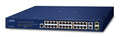Planet FGSW-2624HPS 24-Port 10/100TX 802.3at PoE +  2-Port Gigabit TP/SFP Combo Managed Ethernet Switch (240W, 250m Extend mode, IPv4/IPv6 Management, SNMPv3, 8