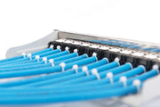 Modular Patch Panel, shielded, 12-Port Blank,1U,254mm (10") Rack Mount, grey RAL 7035