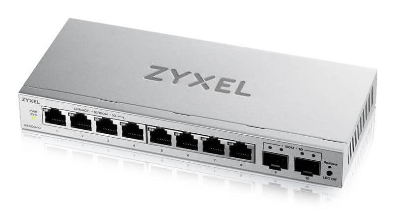 Zyxel GS1200-10v3 Managed L2 Gigabit Ethernet (10/100/1000) Desktop Gray
