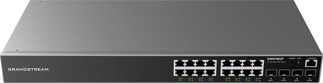 Grandstream GWN7802P 16-Port Gigabit Enterprise Layer 2+ Managed PoE Network Switch Main Image