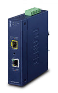 Planet IGT-900-1T1S IP30 Industrial 1-Port 10/100/1000T + 1-Port 100/1000/2500X SFP Full Managed Media Converter (-40 to 75 C, dual redundant power input on 9~4