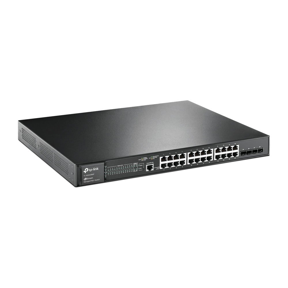 TP-Link TL-SG3428MP JetStream™ 28-Port Gigabit L2+ Managed Switch with 24-Port PoE+