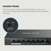 TP-Link MS108GP 8-Port Gigabit Desktop Switch with 7-Port PoE+