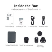 GL.iNet Slate 7 package contents