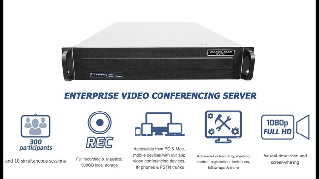 Grandstream IPVT10 Enterprise Video Conferencing Server Main Image