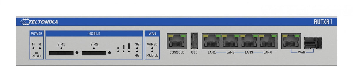 TELTONIKA NETWORKS RUTXR1 Enterprise Rack-Mountable SFP/LTE Router