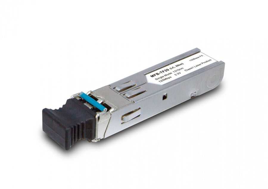 Planet MFB-TF20 Single Mode 20KM, 100Mbps SFP fiber transceiver - (-40 to 85 C), DDM Supported