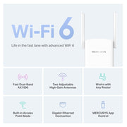 TP-LINK ME60X AX1500 Wireless Network Amplifier