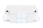 Din Rail Splice Box for 8 LC/DX couplers, Color grey