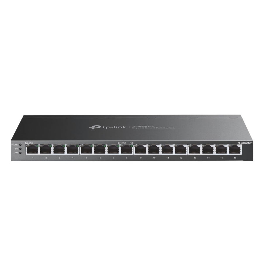 TP-Link TL-SG2016P JetStream™ 16-Port Gigabit Smart Switch with 8-Port PoE+