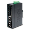 Planet ISW-621 IP30 Slim Type 4-Port Industrial Ethernet Switch + 2-Port 100Base-FX(SC) (-10 - 60 C),UL certified