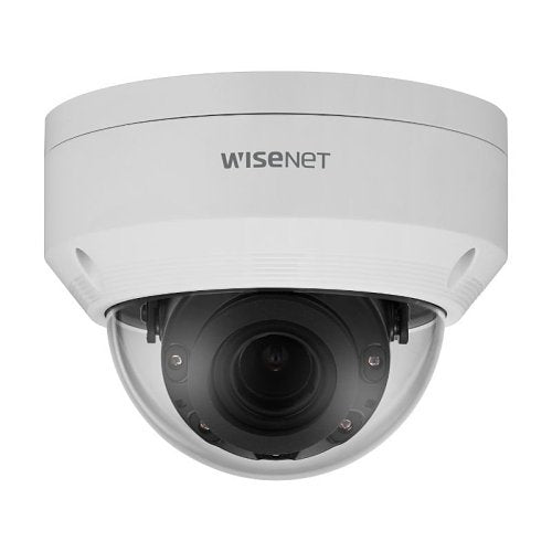 Hanwha ANV-L6082R 2MP IR Outdoor Dome Camera, 3.2-10mm Varifocal Lens, 30m IR, IP66 IK10, White