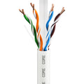 CORE CAT6 Indoor U/UTP Solid CCA Cable, PVC, 305m, 23AWG, CPR Eca, 250MHz — White