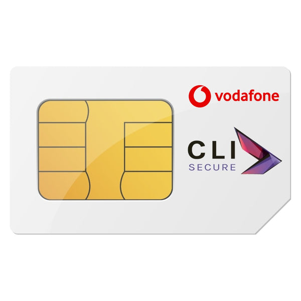 CLI Secure business mobile SIM card on the Vodafone network