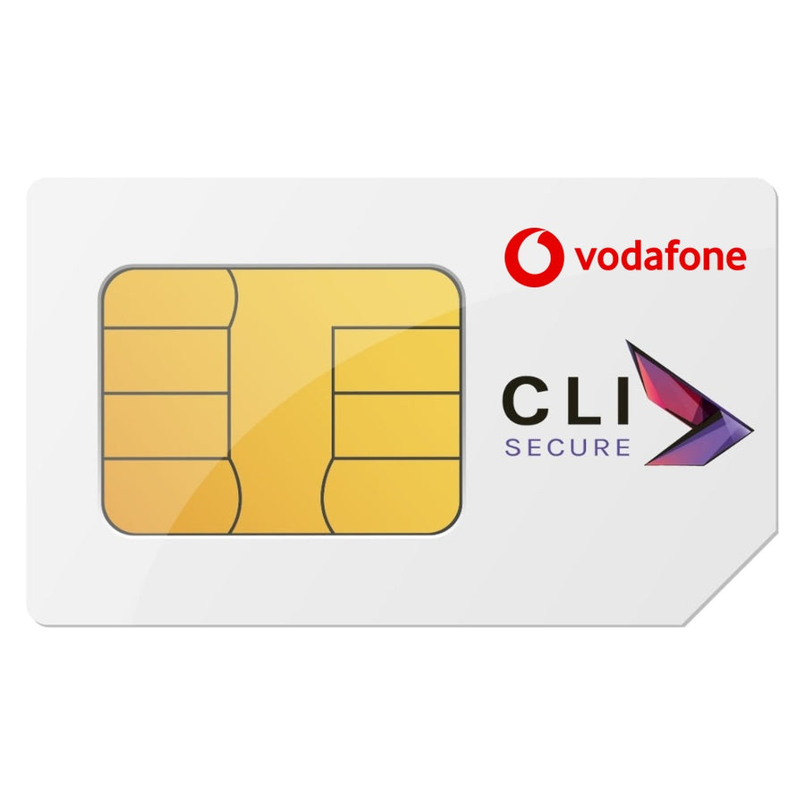 CLI Secure business mobile SIM card on the Vodafone network
