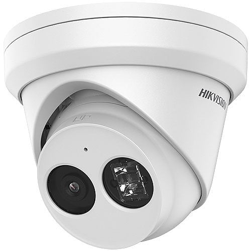 Hikvision DS-2CD2343G2-IU(4MM) Pro Series, 4MP AcuSense IP Turret Camera, 4mm Fixed Lens, IR 30M, IP67, White White
