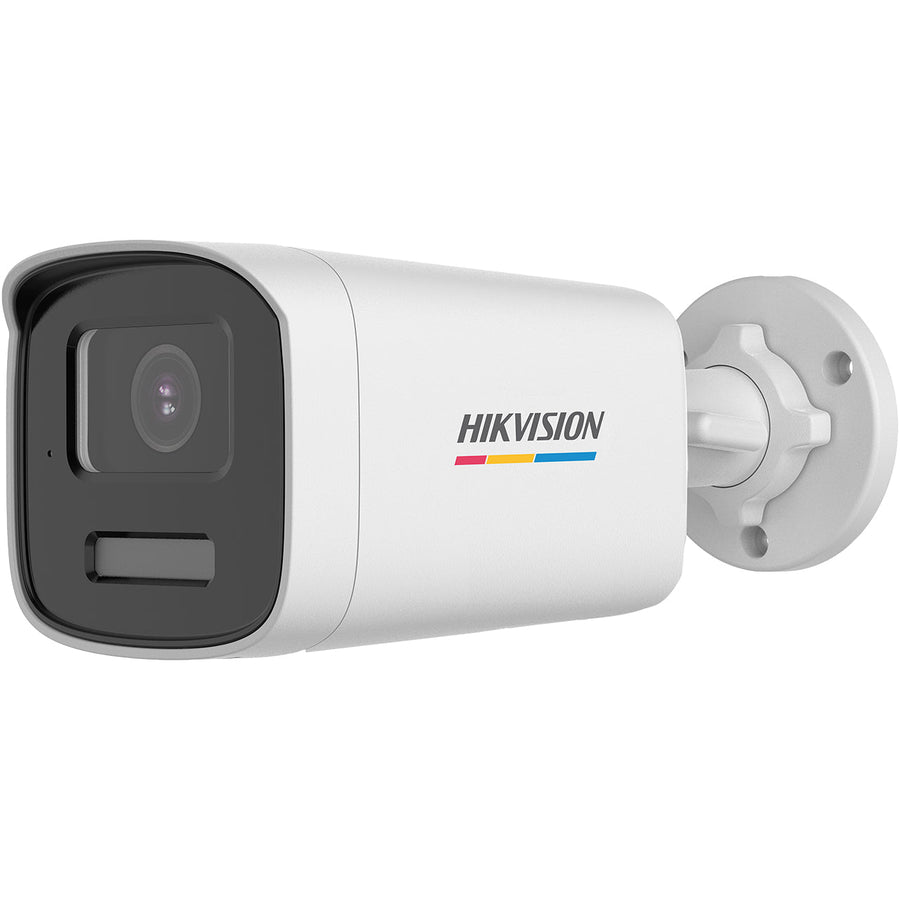 Hikvision 8MP TVI Bullet, 40m Hybrid (ColorVu+IR), Audio — White / 2.8mm