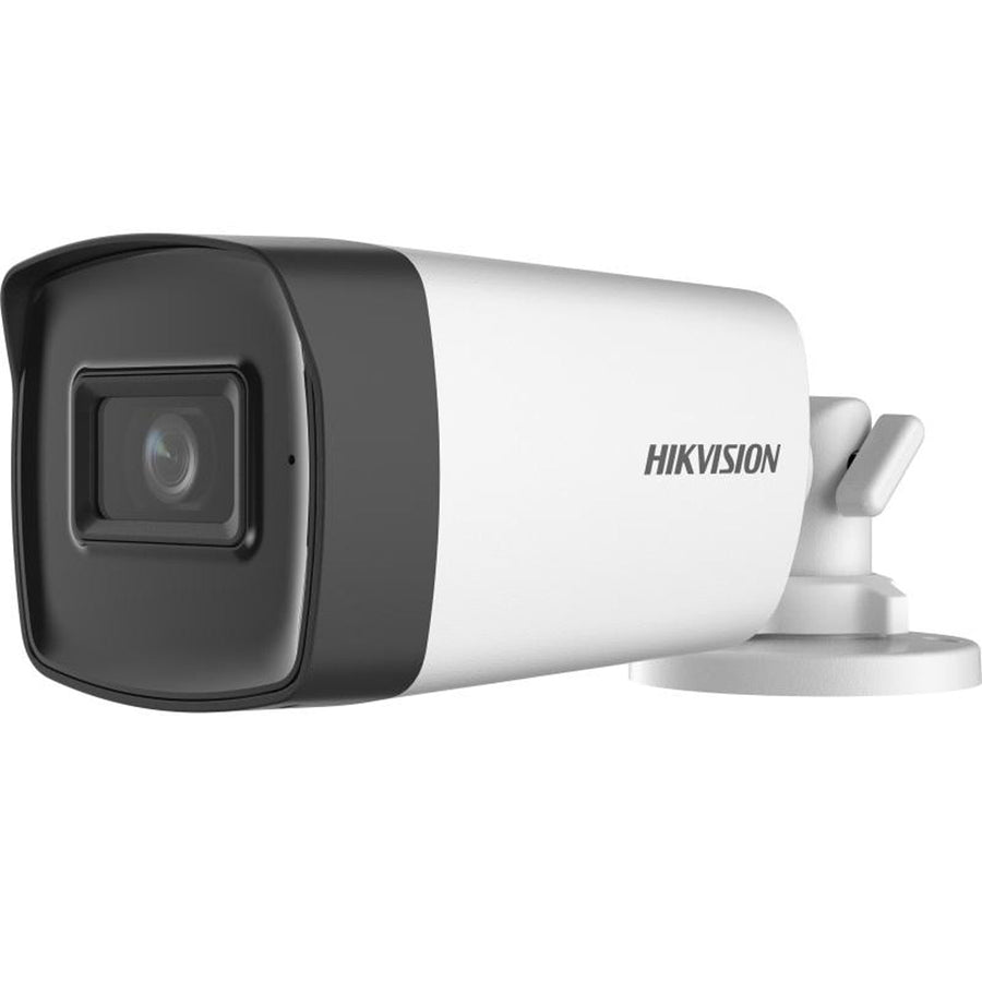 Hikvision 5MP TVI Bullet, 40m IR & Audio — White / 2.8mm