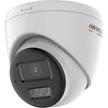 Hikvision 3K TVI Turret, 40m Smart Hybrid Light & 2-Way Audio — White