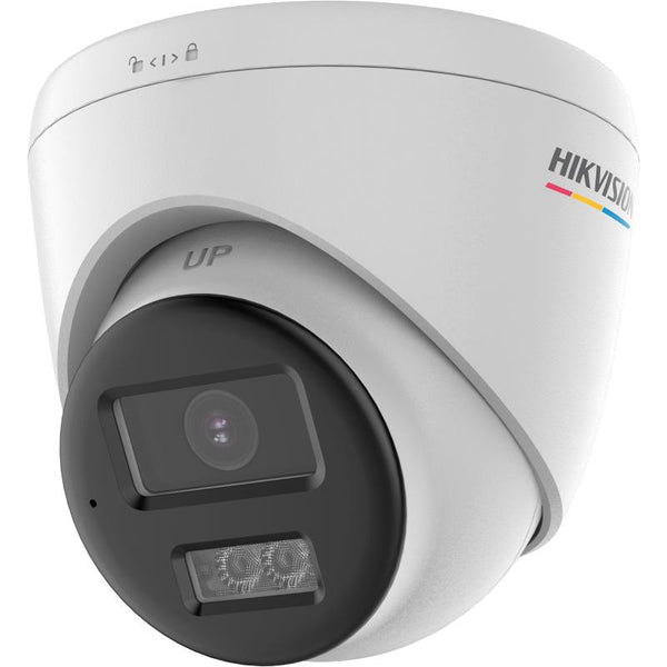 Hikvision 3K TVI Turret, 40m Smart Hybrid Light & 2-Way Audio — White